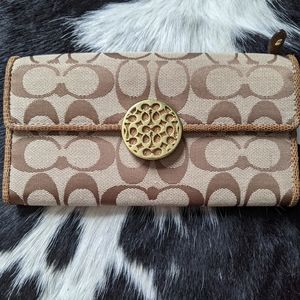 Signature canvas Coach wallet